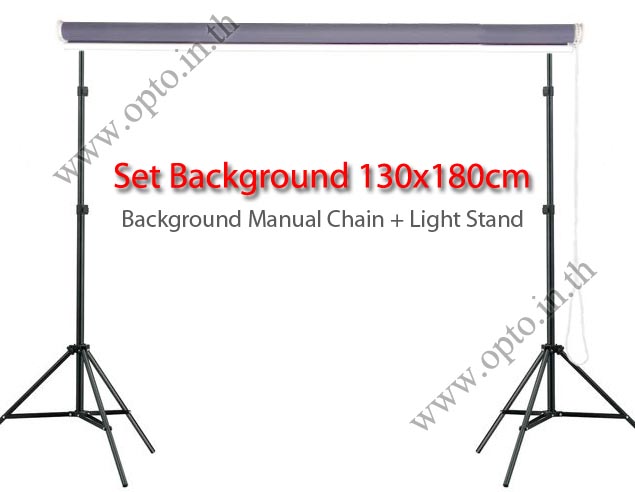 ฉากผ้าแบบตั้งพื้นสีเทาดำ 130x180cm. มาพร้อมขาตั้งกับพื้น204cm.+ขายึด+โซ่ม้วนผ้า(ชุดถ่ายรูปติดบัตร)