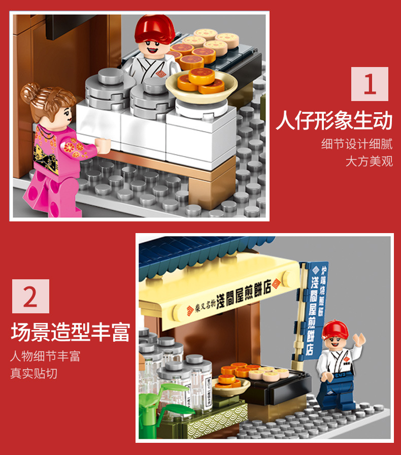 Sembo Block 601074 Japanese mini street 320pcs