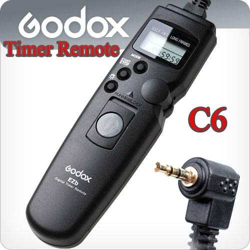 Godox Timer Remote Control C6 For Canon 60D/650D/500D/400D (TC-80N3)