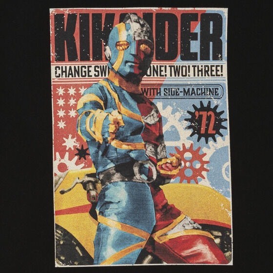 PRE-ORDER : Yoshihito Sugahara Android Kikaider Kikaider/Red & Blue T-shirt