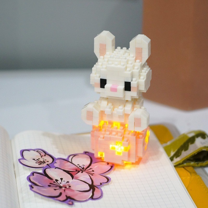 ตัวต่อนาโน Size L - 6800 - 6811 ชุดสัตว์ 12 ราศี มีไฟ Animal Zodiac Lighting