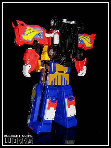 Engine Sentai Go-onger - DX Engine-Oh by Bandai (มือสองเหมือนใหม่ มี engine soul ให้ 3 ตลับ)