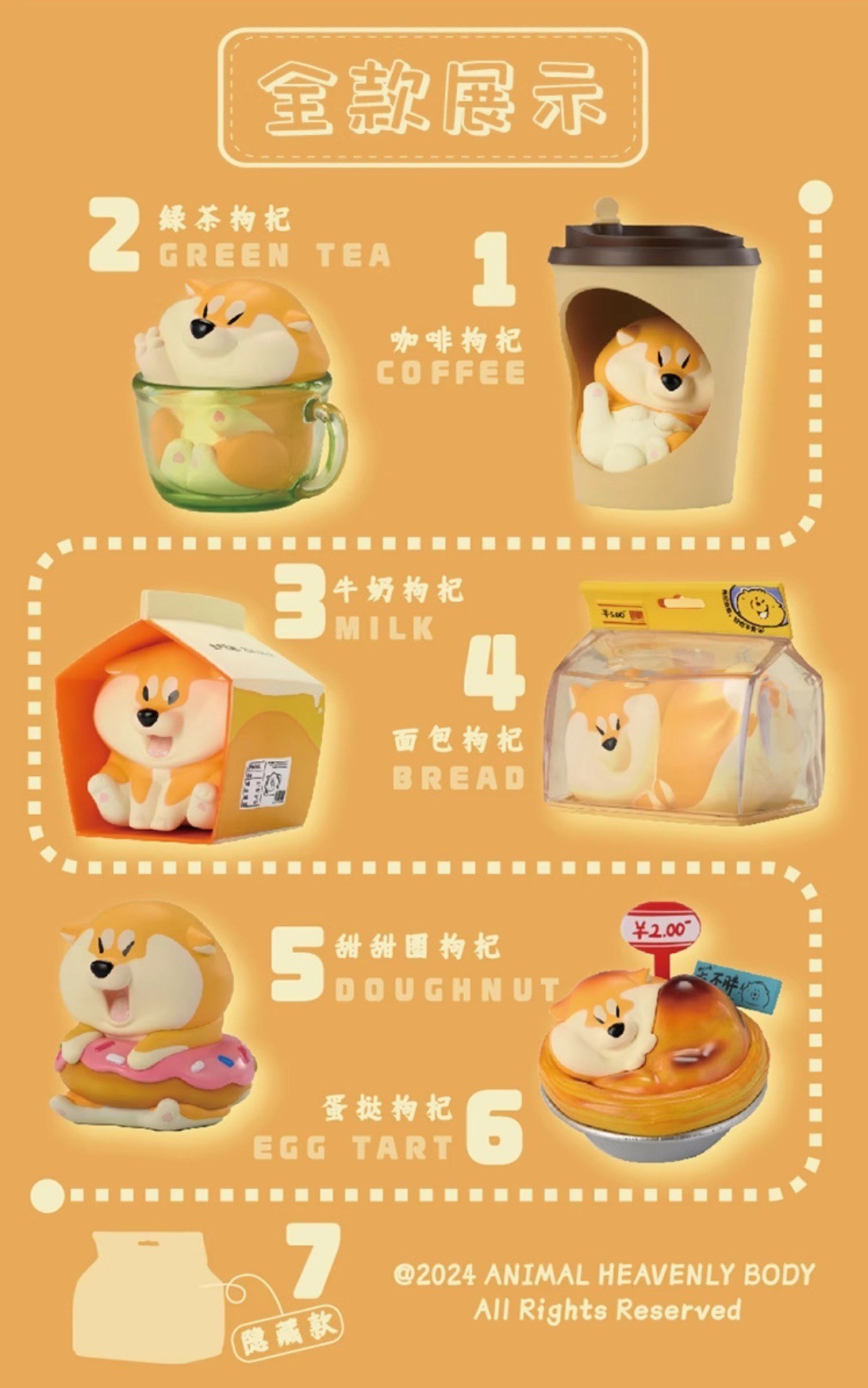 โมเดลได้ 1 ตัว | Shiba Inu Delicious Dog Series by Animal Heavenly Body