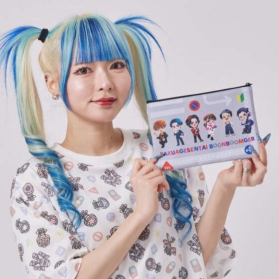 PRE-ORDER : Bakuage Sentai Boonboomger Deformed Flat Pouch