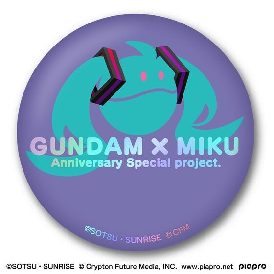 PRE-ORDER : Gundam x Hatsune Miku Collaboration Commemorative Badge Set