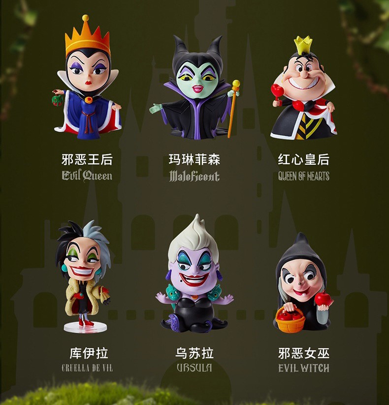 กล่องสุ่ม Disney Villiains Series Blind Box by Miniso (Set of 6)