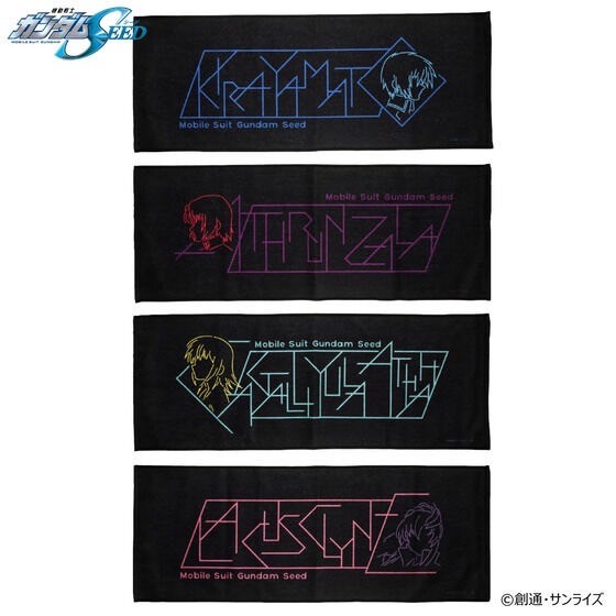 PRE -ORDER : Mobile Suit Gundam SEED Name Design Item Face Towel (4 types in total)