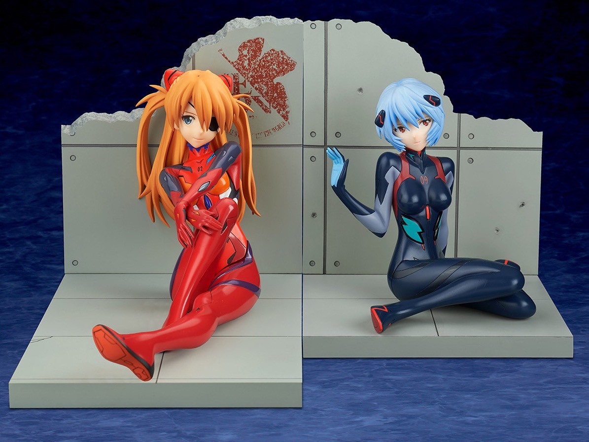 Pre-order : 1/7 Rebuild of Evangelion: Asuka Shikinami Langley Plugsuit Ver. / Rei Ayanami (tentative name) Plugsuit Ver. New Theatrical Color by BellFine (Reissue)