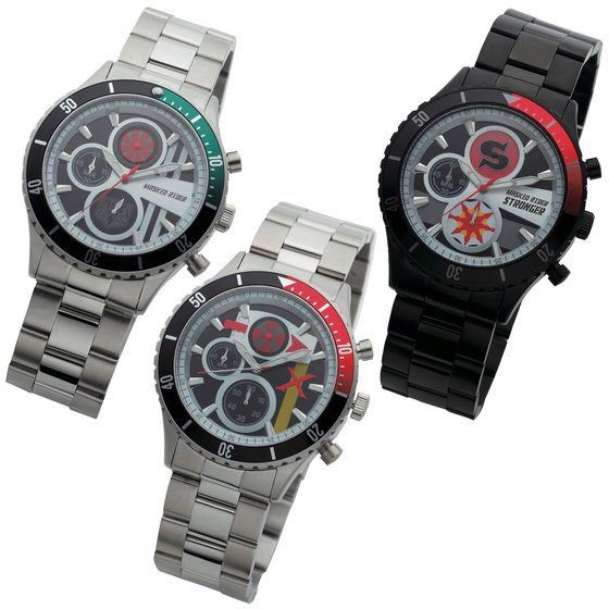 PRE-ORDER : Showa Kamen Rider Chronograph Watch [Live Action Watch] [No. 1, X, Stronger]