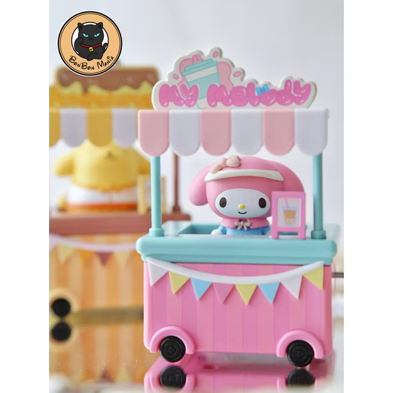 กล่องดนตรีมือหมุน Sanrio ลิขสิทธิ์แท้ - Sanrio Family Market Food Stall Hand Crank Music Box by Holly Box