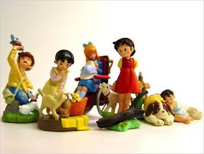 กาชาปอง Kaiyodo Movic K&M Mini Vignette Series The World Masterpiece Theater: Heidi, A Girl of the Alps Gashapon (Set of 5) by Kaiyodo