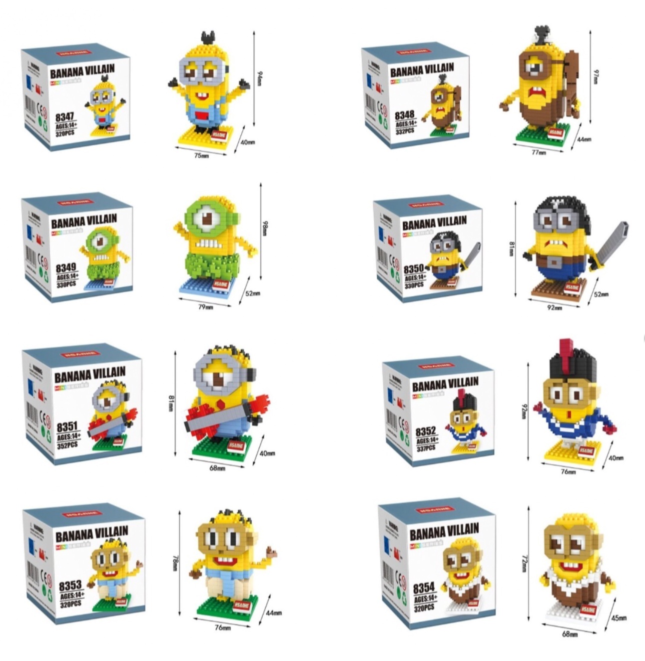 Hsanhe 8347-8354 Minion