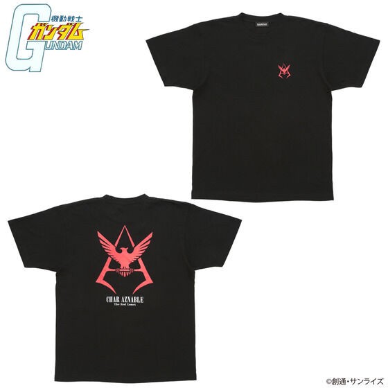 PRE-ORDER : Mobile Suit Gundam Char Aznable Personal Mark Sports Series T-shirt