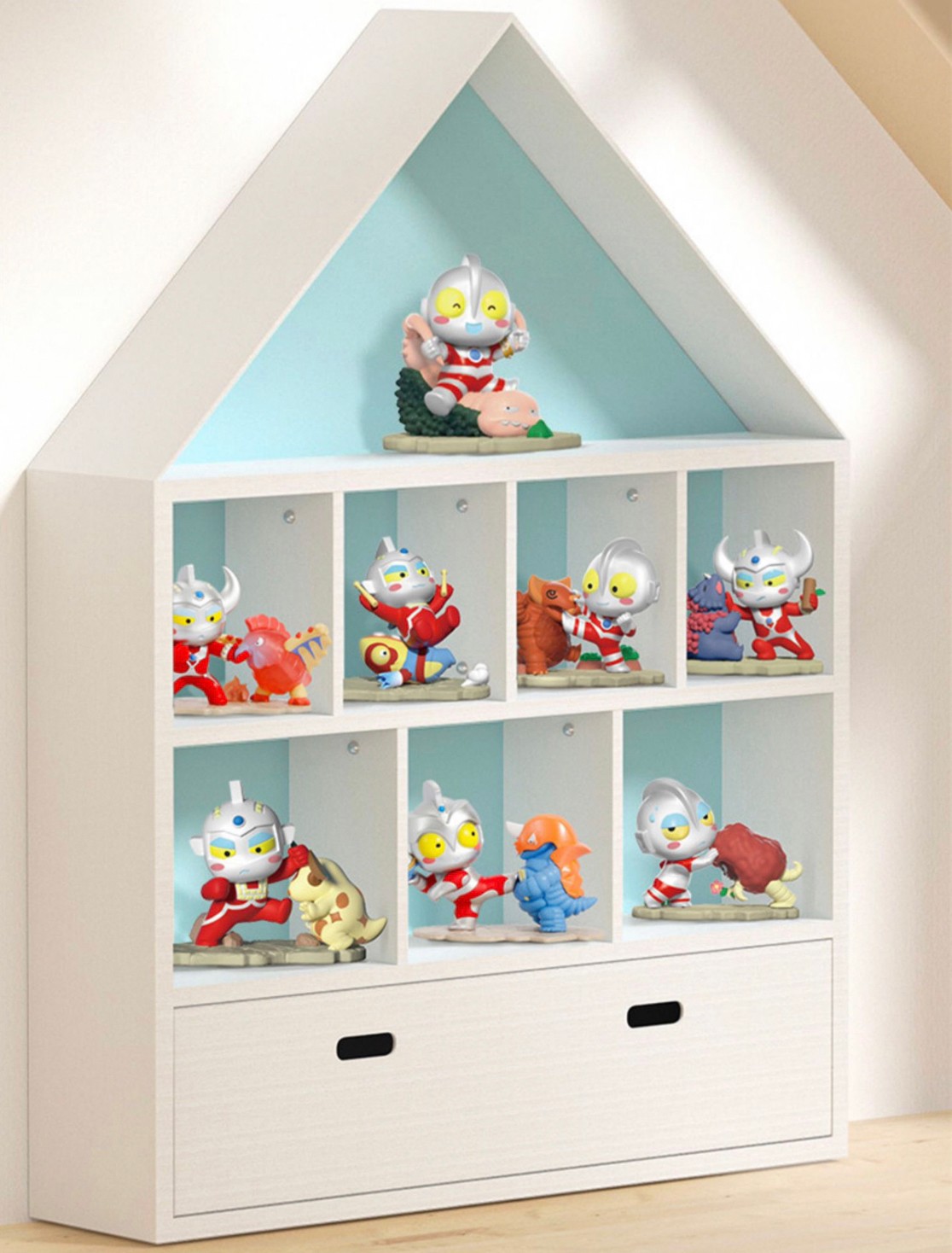 Ultraman - Ultra Battle Armor Q Version Terman Scene by Jin Jiang Toys (Set of 6+2secret)