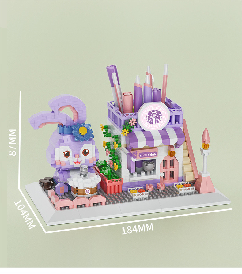 YKO P 1152 - 1157 Pen Holder Shop Set Cinnamoroll / Pikachu / Stella lou / Lotso / Kuromi / Linabel