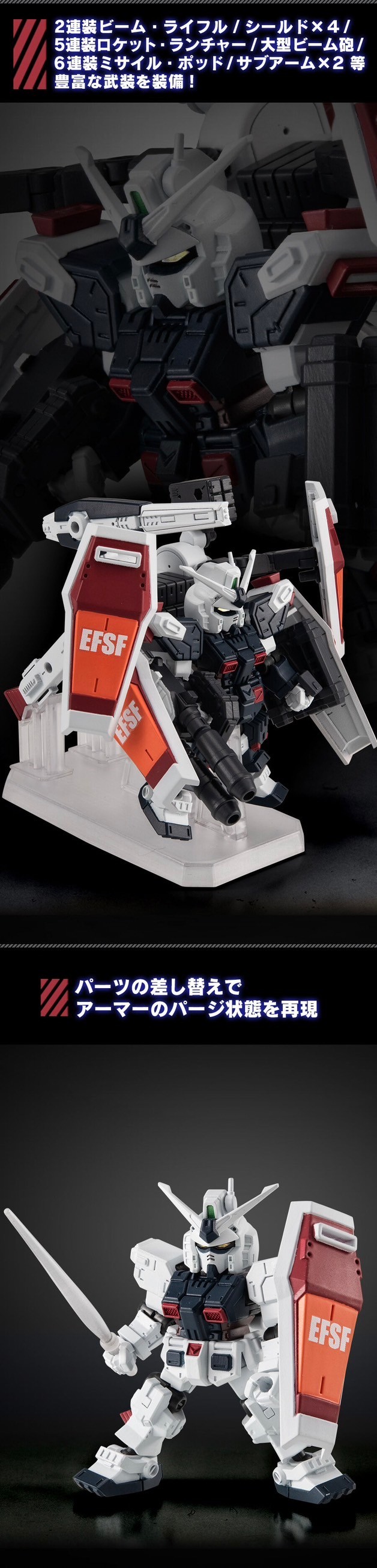 PRE-ORDER : MOBILE SUIT ENSEMBLE EX50 Full Armor Gundam (Gundam Thunderbolt Ver.)