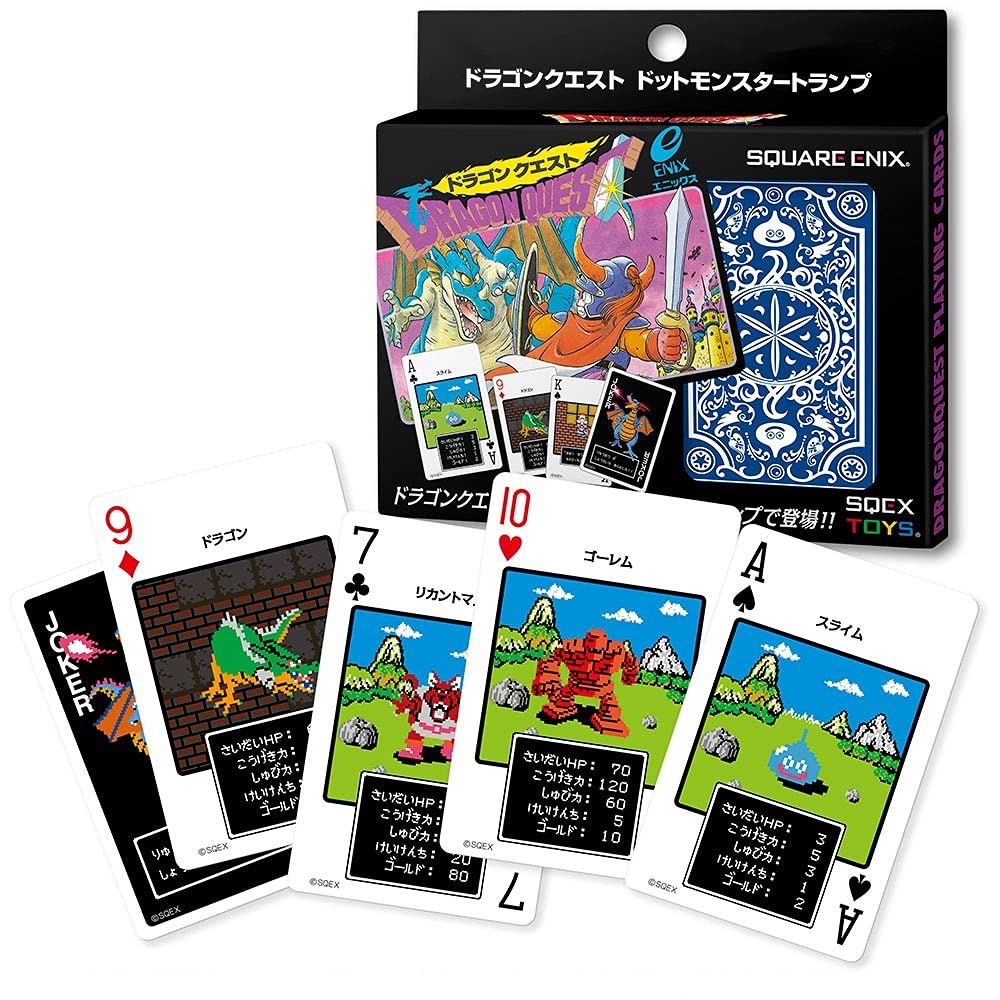 Pre-order : Dragon Quest Dots Monster Playing Cards by Square Enix (Reissue)