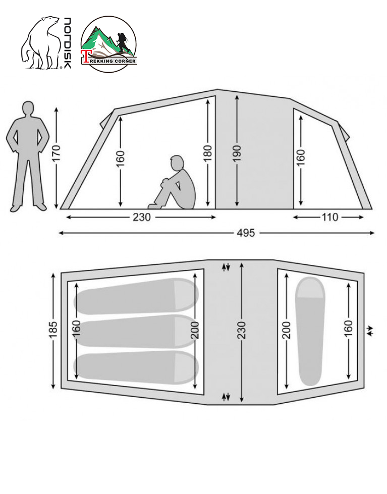 Nordisk Reisa 4 PU Cashew Brown 2021