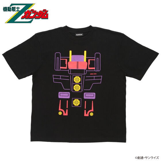 PRE-ORDER : Mobile Suit Z Gundam MA Motif Big Silhouette T-shirt Psycho Gundam Model
