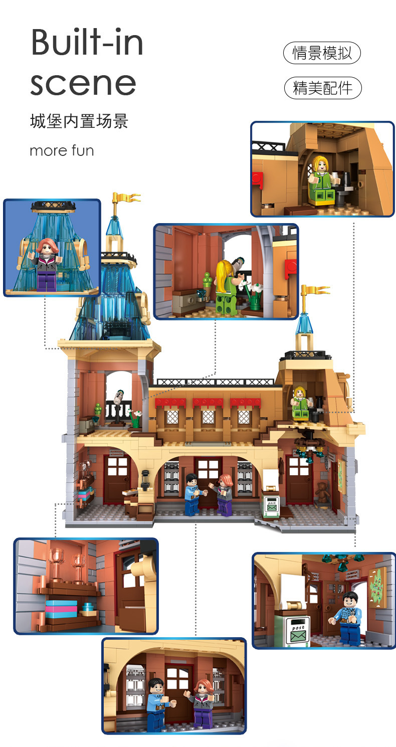 Hsanhe 31001 Train Station 1046pcs