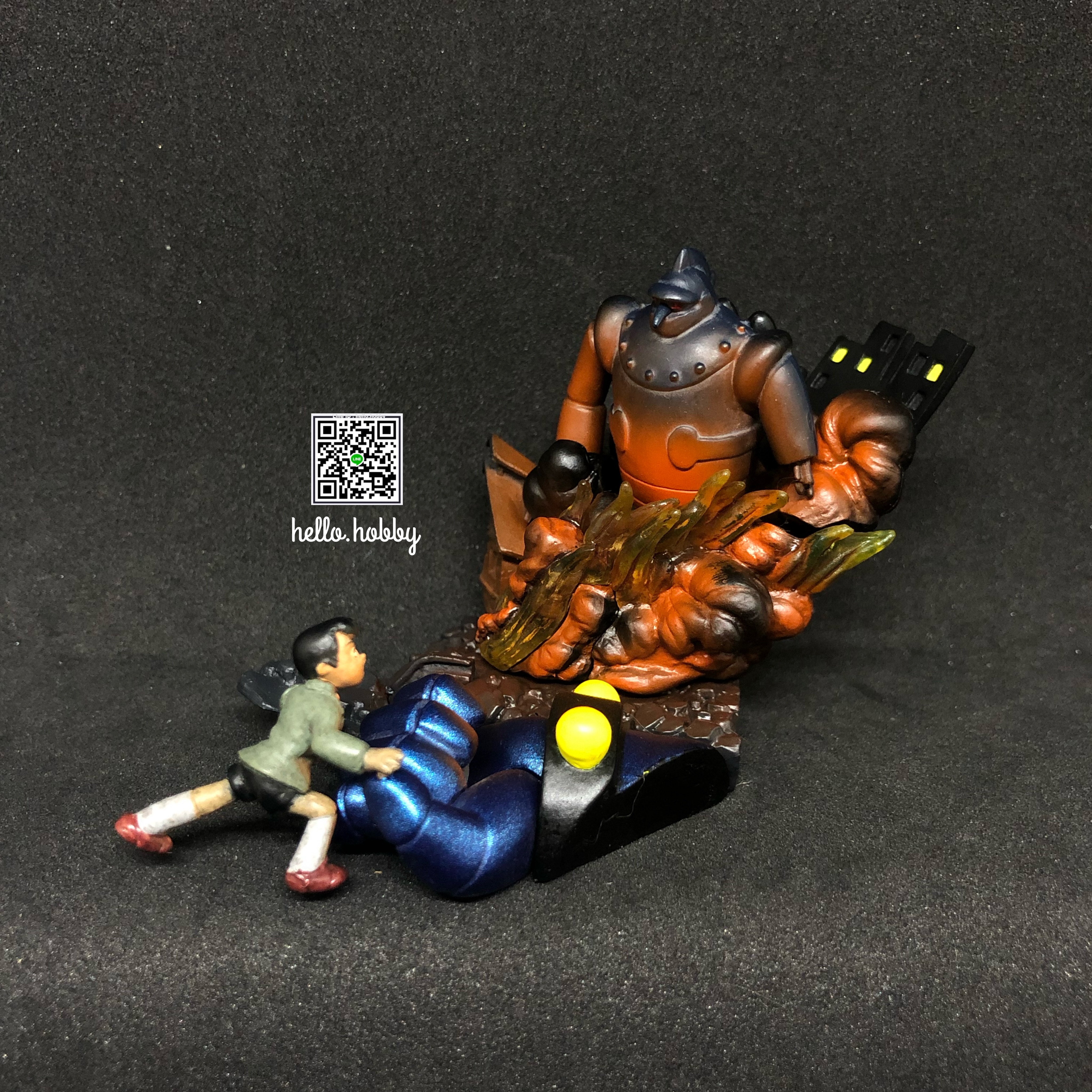 HG Gigantor Tetsujin 28 Imagination Collection Diorama Gashapon (Set of 4)