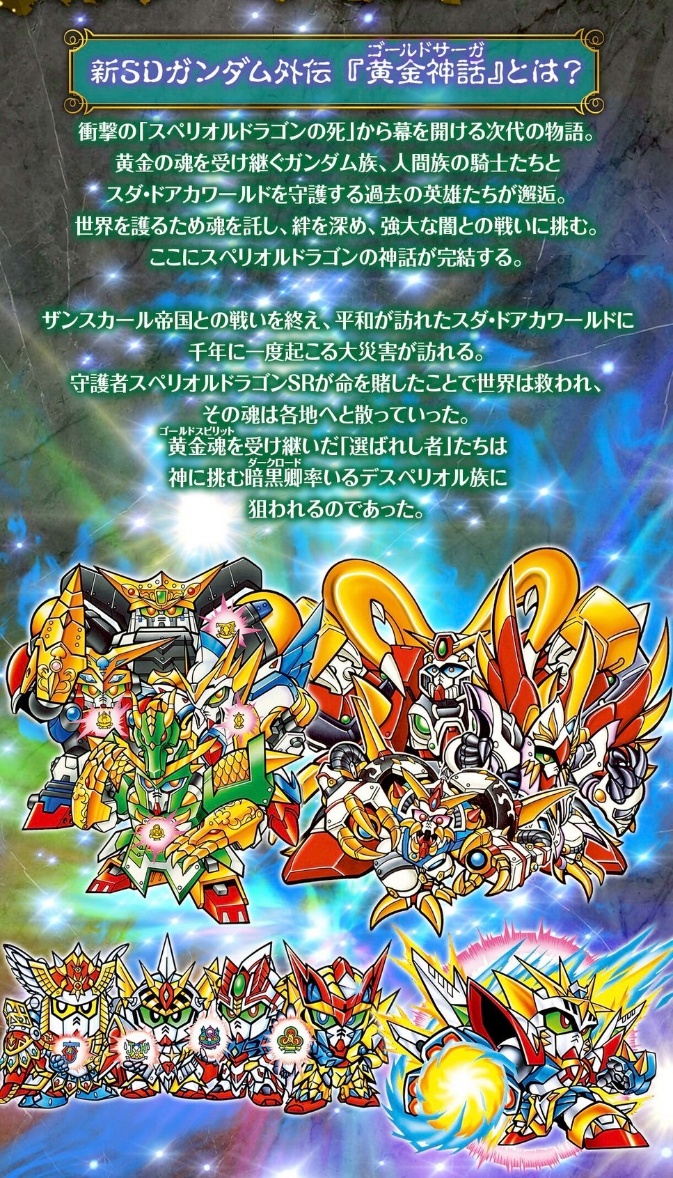 PRE-ORDER : New Mobile Suit SD Gundam Golden Legend Superior Dragon Edition