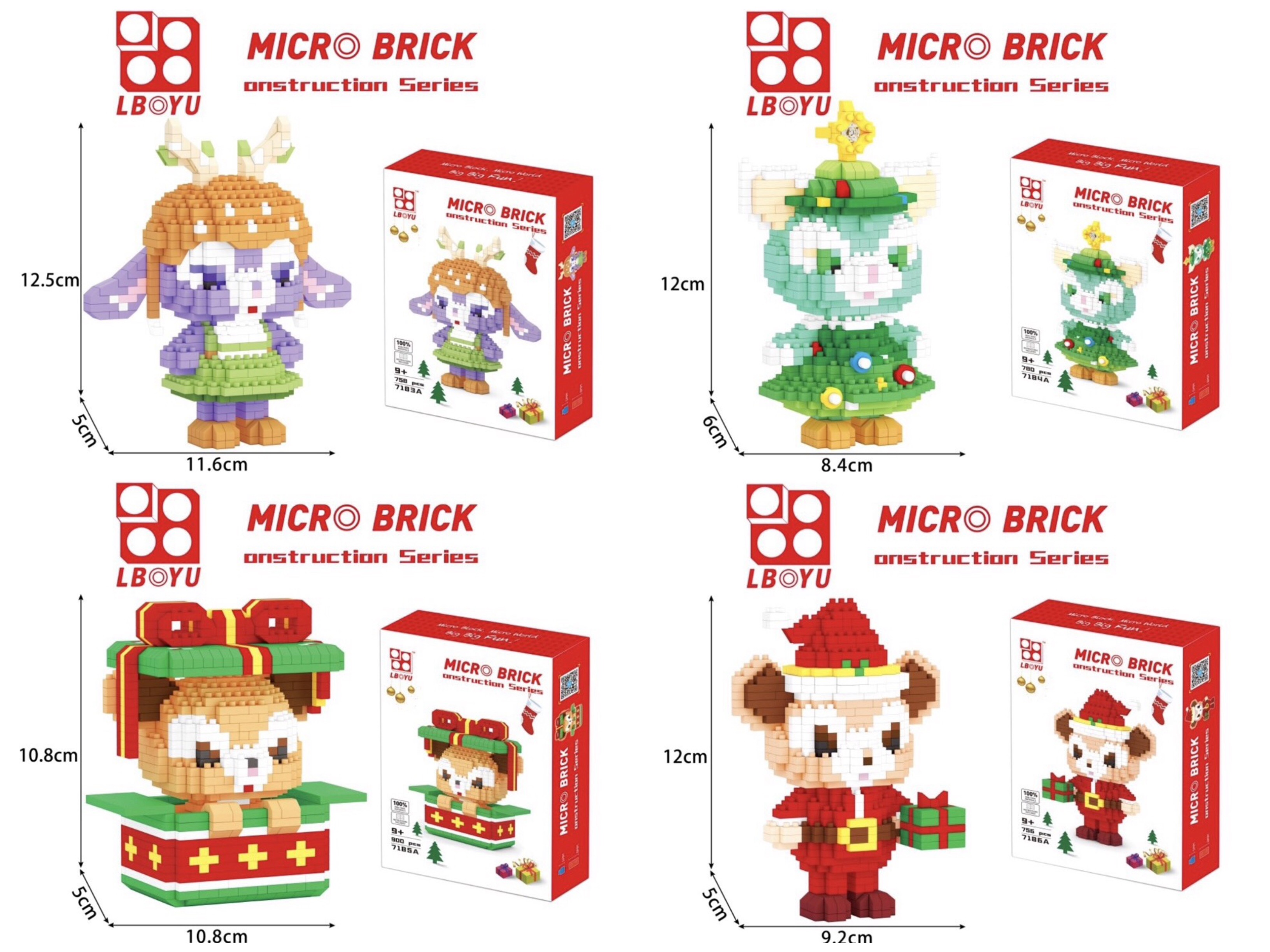 Boyu 7183-7186 Disney Duffy the Disney Bear in Christmas