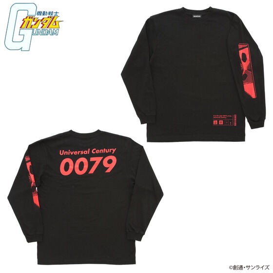 PRE-ORDER : Mobile Suit Gundam U.C.0079 Design Long Sleeve T-shirt