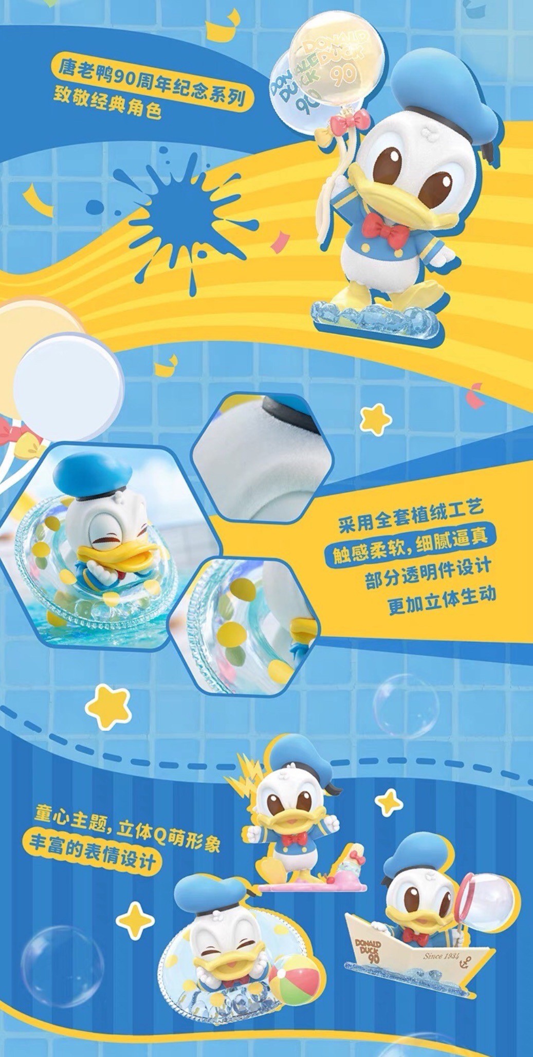โมเดล ได้ 1 ตัว | Disney - Donald Duck 90th Anniversary Series by Top Toy