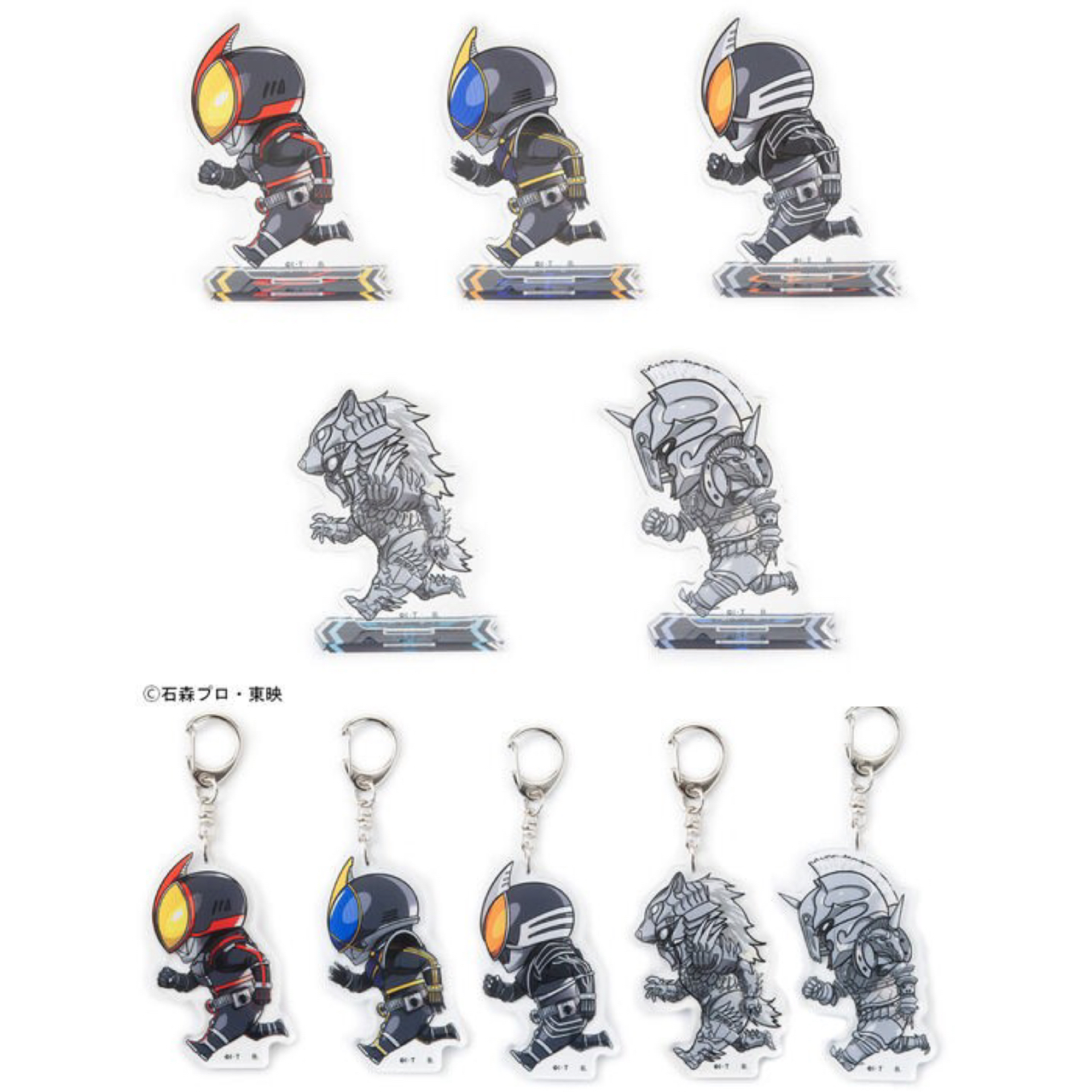 PRE-ORDER : Kamen Rider 555 Running Deformed Series Acrylic Keychain / Stand (5 types in total)