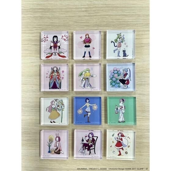 PRE-ORDER : Code Geass Lelouch of the Rebellion Petit Yuru Code Geass Life Miniature Acrylic Block (24 types)