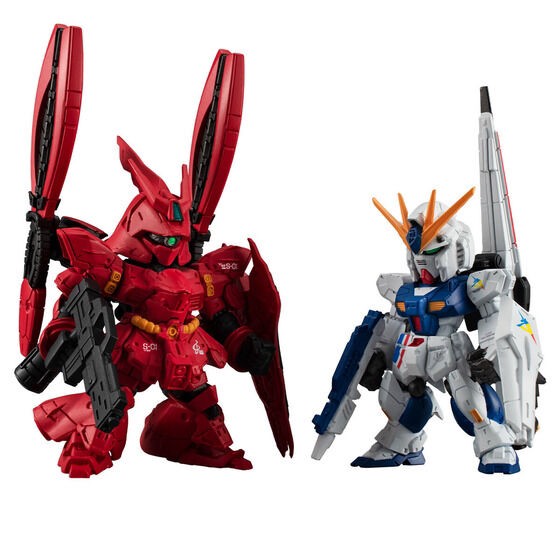 PRE-ORDER : FW GUNDAM CONVERGE CORE RX-93ff Nu Gundam & MSN-04FF Sazabi Set