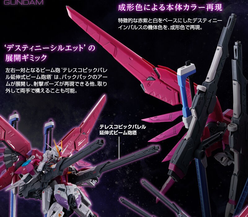 PRE-ORDER : RG 1/144 Destiny Impulse Gundam Plastic Model