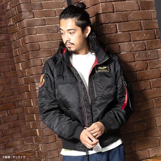 PRE-ORDER : STRICT-G ALPHA Hooded Rib Jacket "Mobile Suit Gundam"