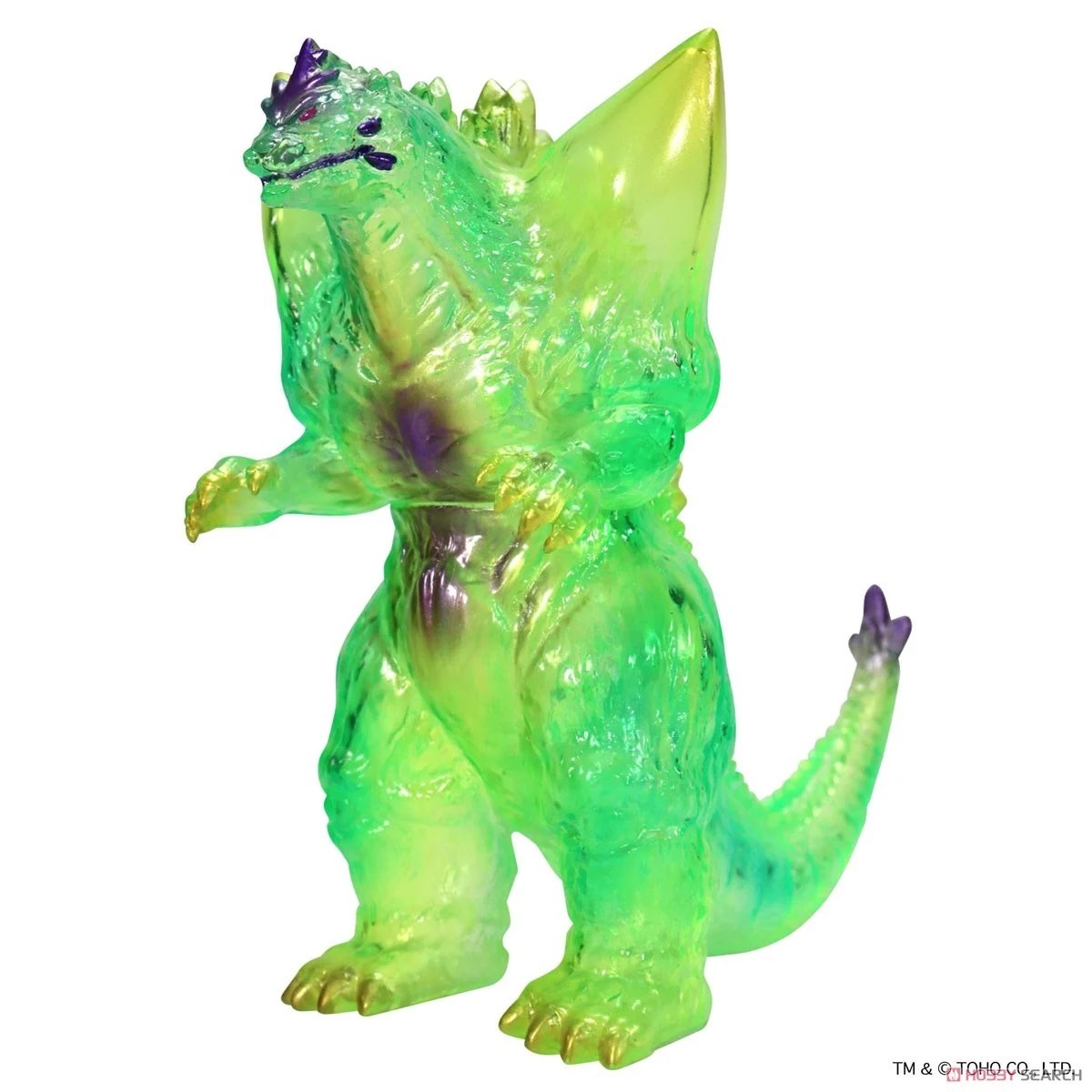 Godzilla - CCP Middle Size Series Godzilla EX Vol.3 SpaceGodzilla Clear Green Ver. Soft Vinyl (Lot JP) by CCP