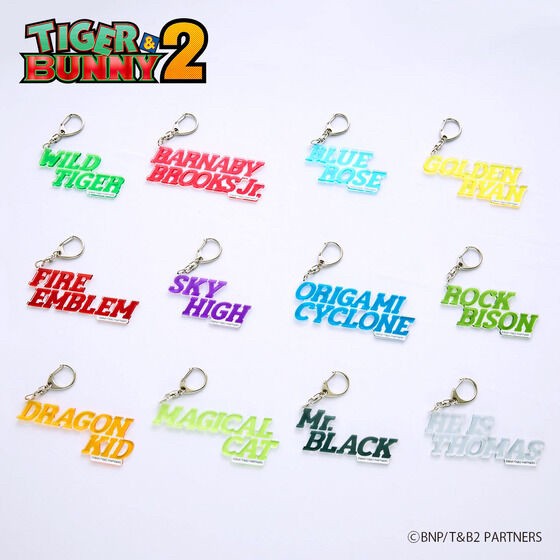 PRE-ORDER : TIGER & BUNNY 2 in NAMJATOWN Hero Name Key Holder