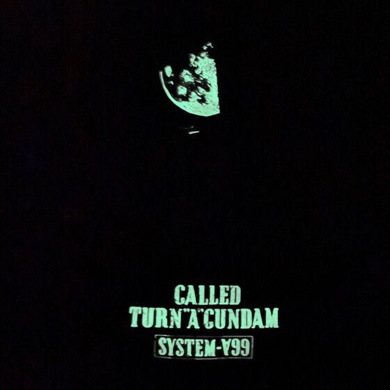 PRE-ORDER : ∀ Gundam Glow in the Dark Print Zip Hoodie Moon Pattern