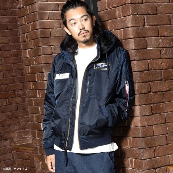 PRE-ORDER : STRICT-G ALPHA Hooded Rib Jacket "Mobile Suit Gundam"