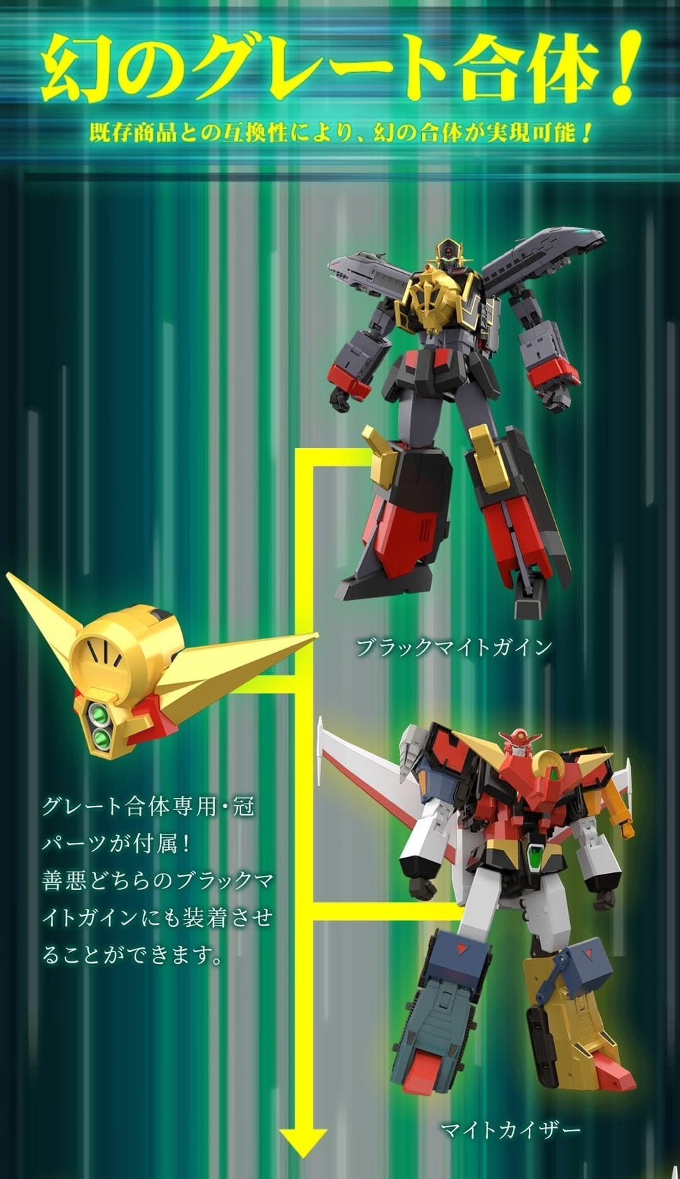 Pre-order : THE GATTAI Black Might Gaine (The Brave Express Might Gaine) by Good Smile Company