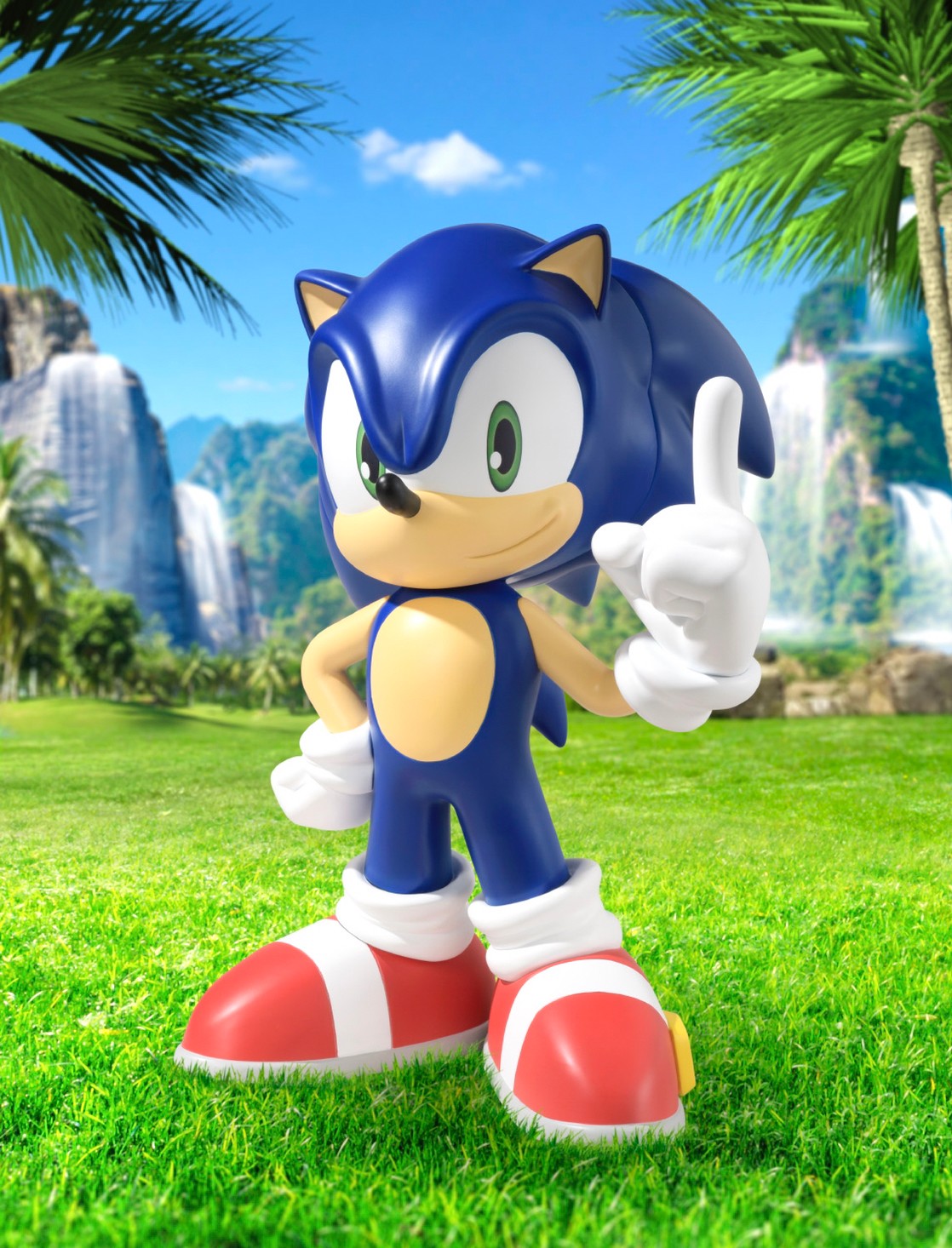 Pre-order : SoftB Sonic The Hedgehog Big Size Soft Vinyl 30 cm by BellFine