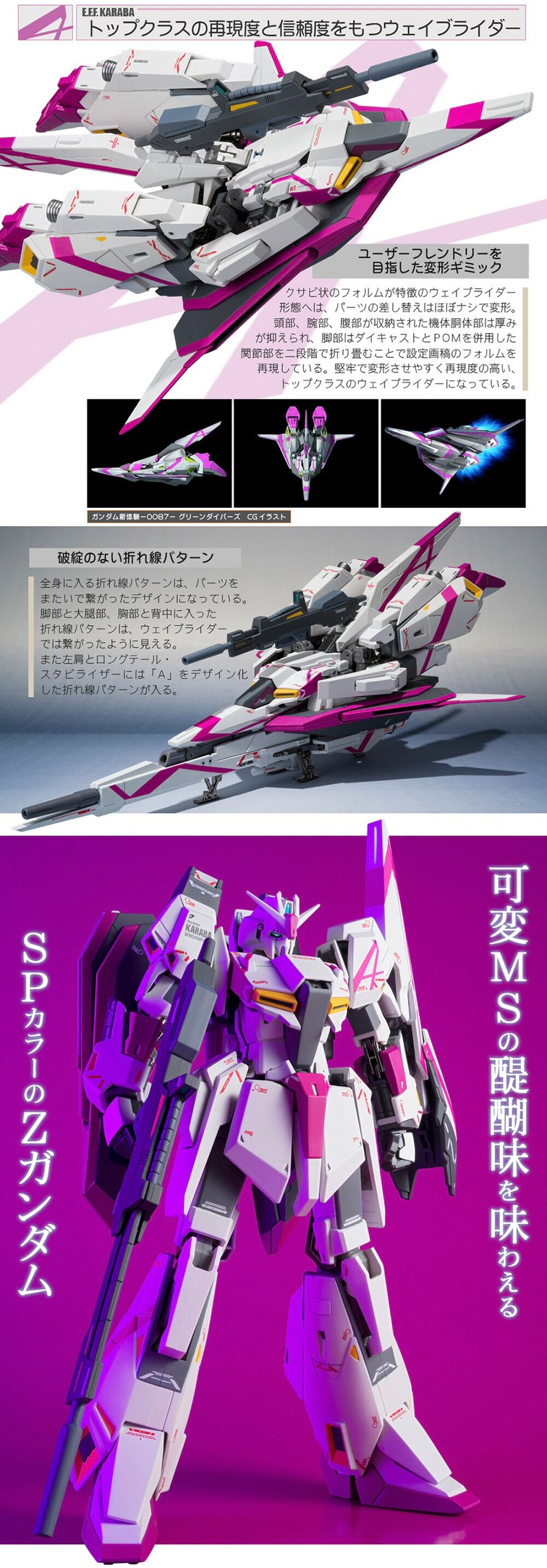 PRE-ORDER : METAL ROBOT SPIRITS (Ka signature) <SIDE MS> Z Gundam Unit 3