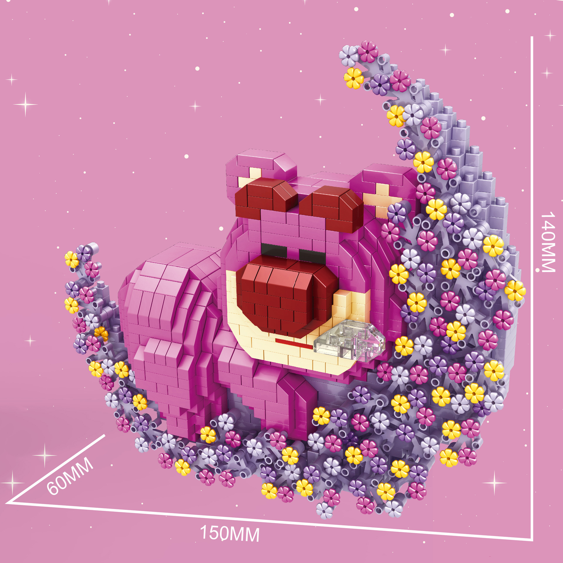 Yapin 6915 Toy story Sleeping Lotso 1188pcs