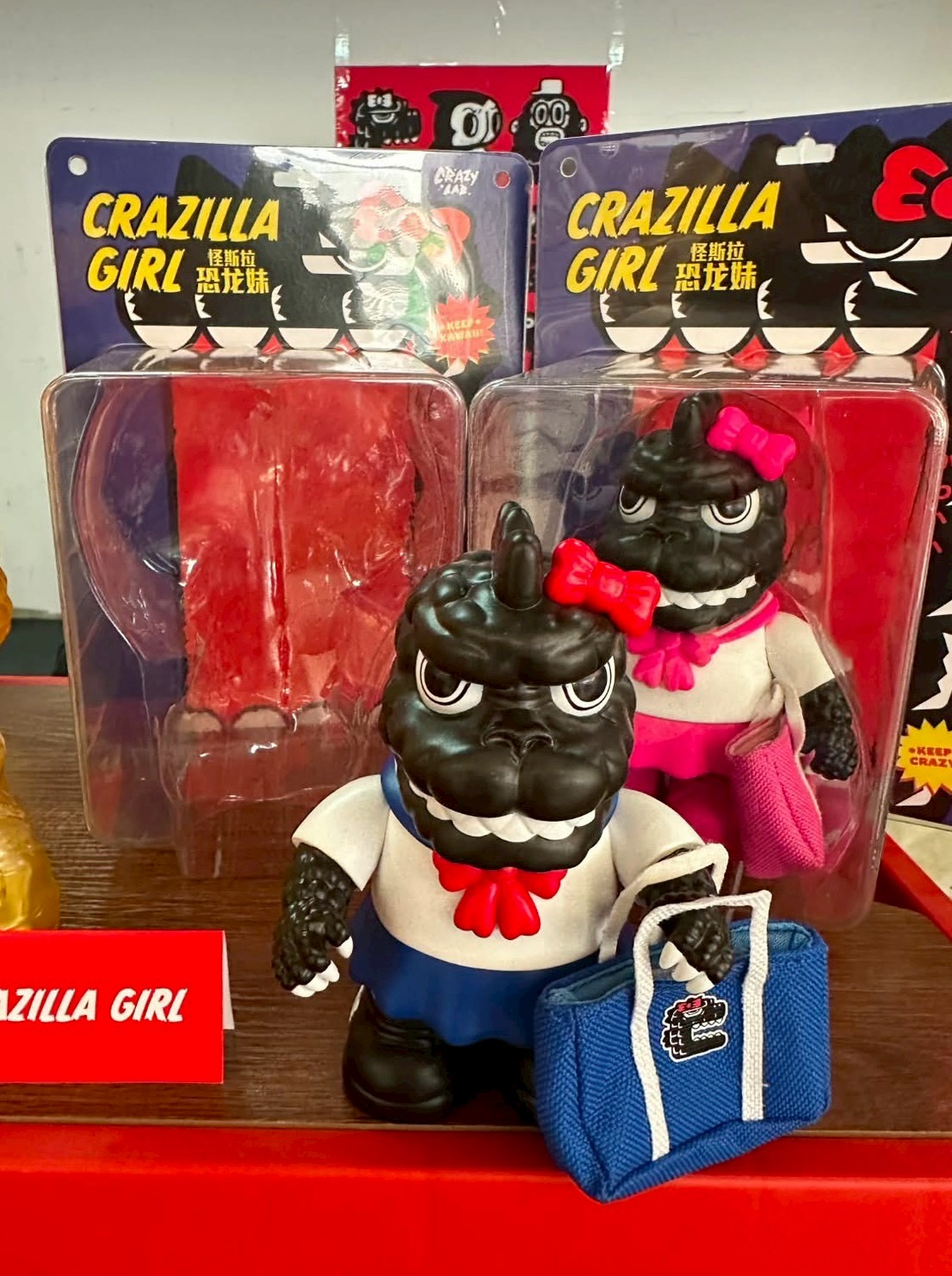Pre-order : Mini Crazilla Girl Original Designer Cute Monster Trend Toy Figurine by Crazy Lab x James Lee