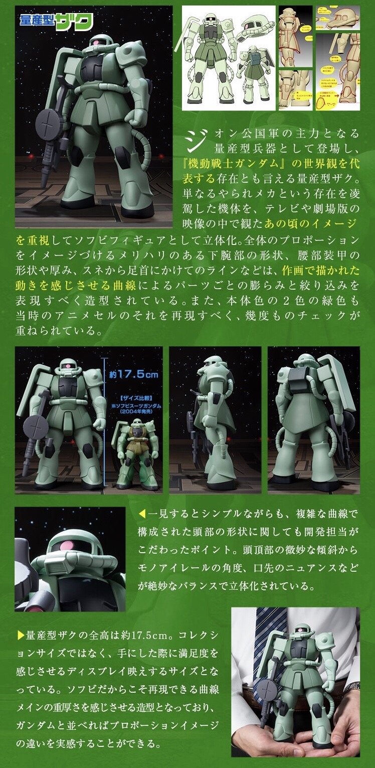 PRE-ORDER : DX Sofubi Suit Gundam (เลือก Gundam / Mass Production Type Zaku ll)