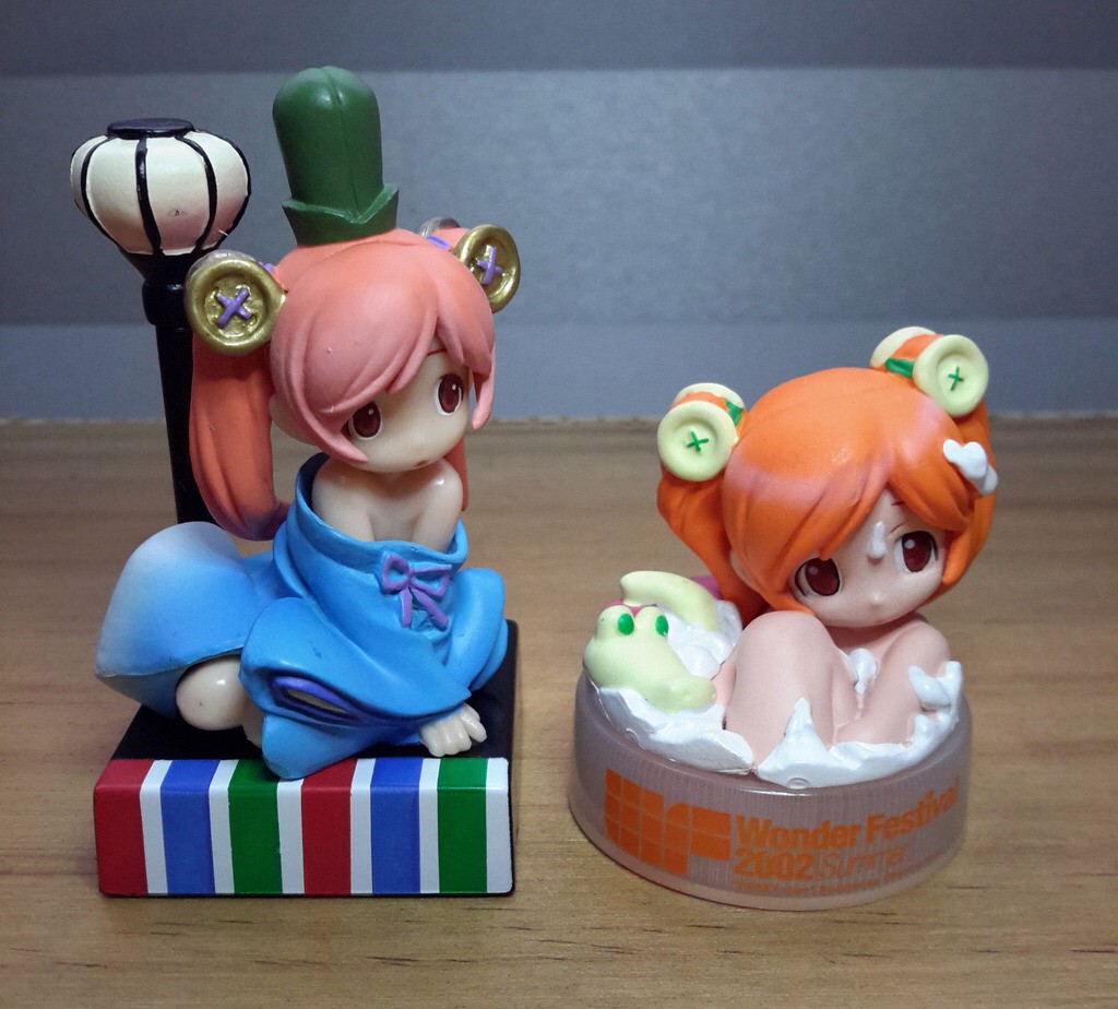 Gashapon - Wanda-chan's Lunch Hina-arare Hina Doll Style Figure Collection Wonder Festival 2003 Winter Official Rice Crackers Limited by Kaiyodo (Set of 6)