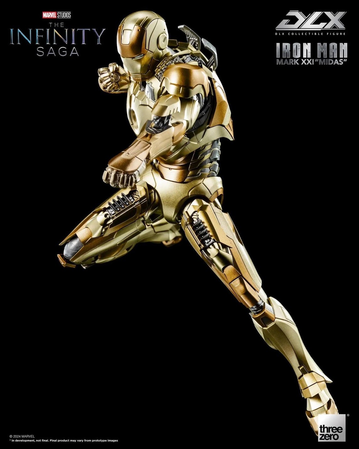 Pre-order : Marvel Studios: The Infinity Saga DLX Iron Man Mark 21 “Midas” by Threezero