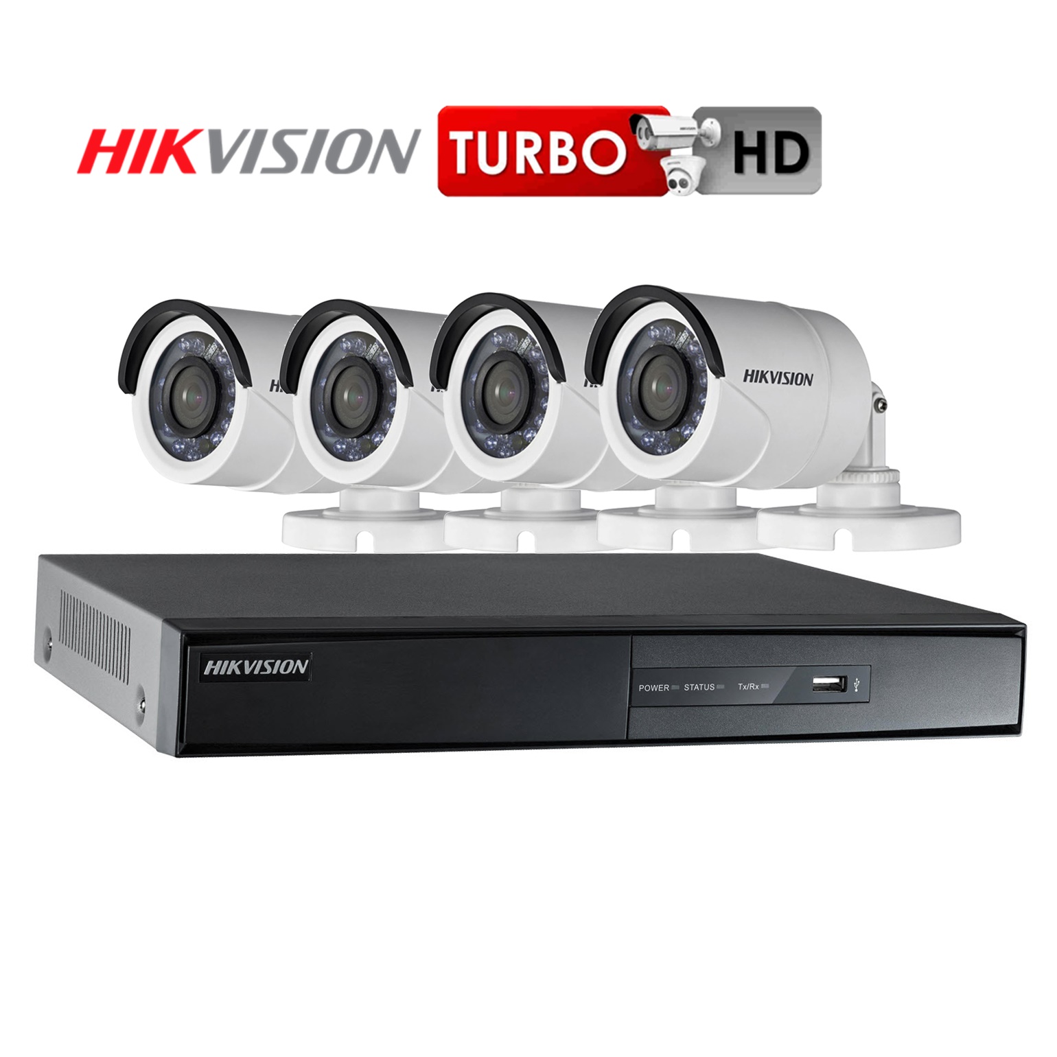 Hikvision SET 4 CH 1 mp. พร้อมติดตั้ง