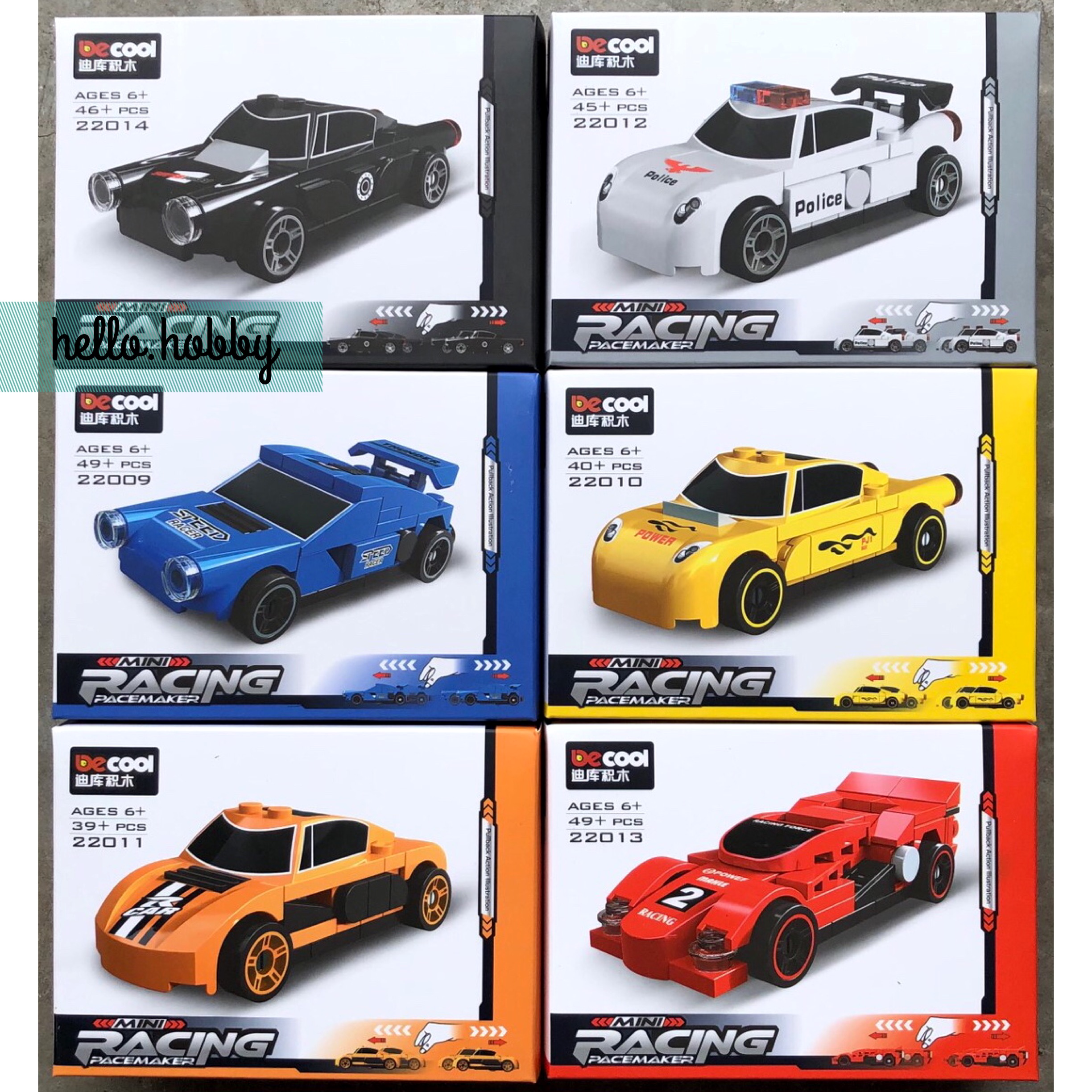 Decool 22009-22014 Mini Racing Pacemaker (ดึงถอยหลังแล้ววิ่งได้)