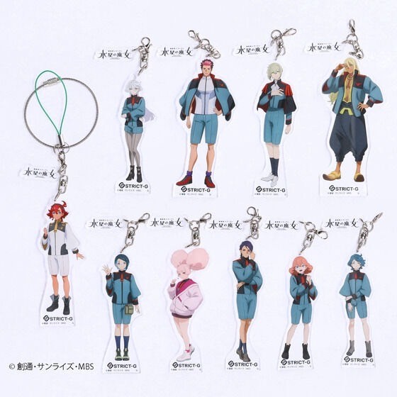 PRE-ORDER : STRICT-G "Mobile Suit Gundam: The Witch from Mercury" Acrylic Keychain