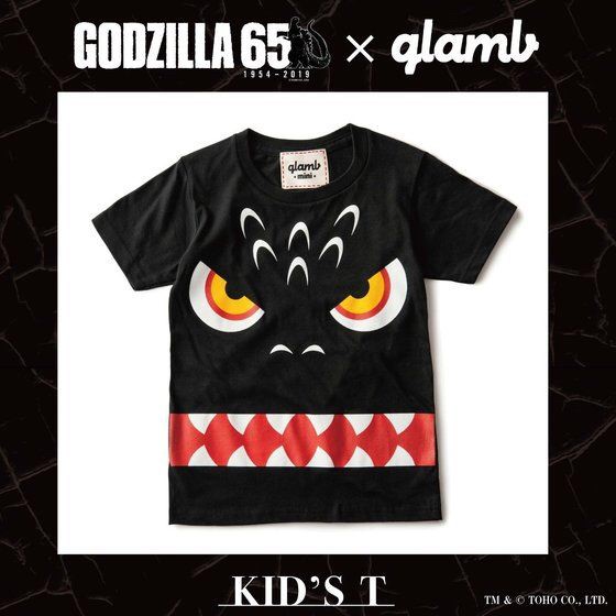 PRE-ORDER : [Godzilla x glamb] Collaboration Kids T-shirt